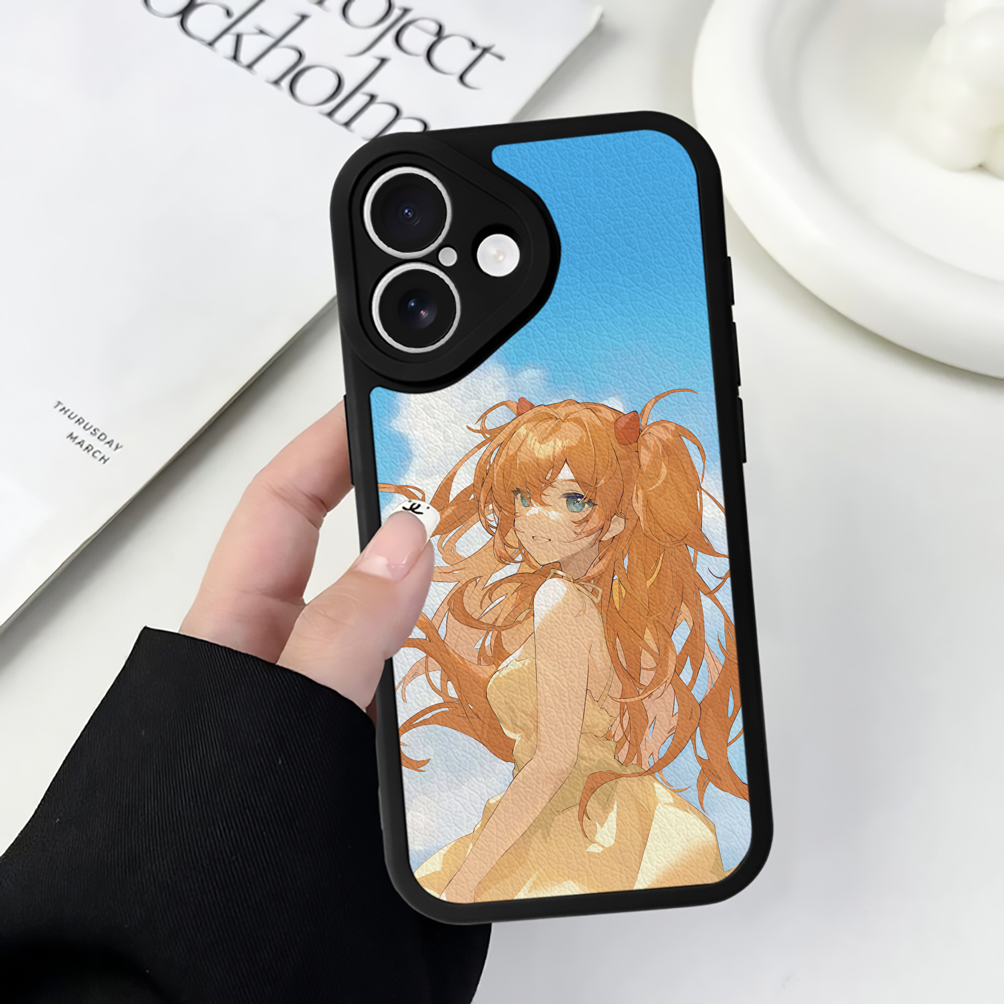 （画像用） EVA 新世紀エヴァンゲリオン 【iPhone 16シリーズ対応】シリコンスマホケース（レザー調） 材質：シリコン